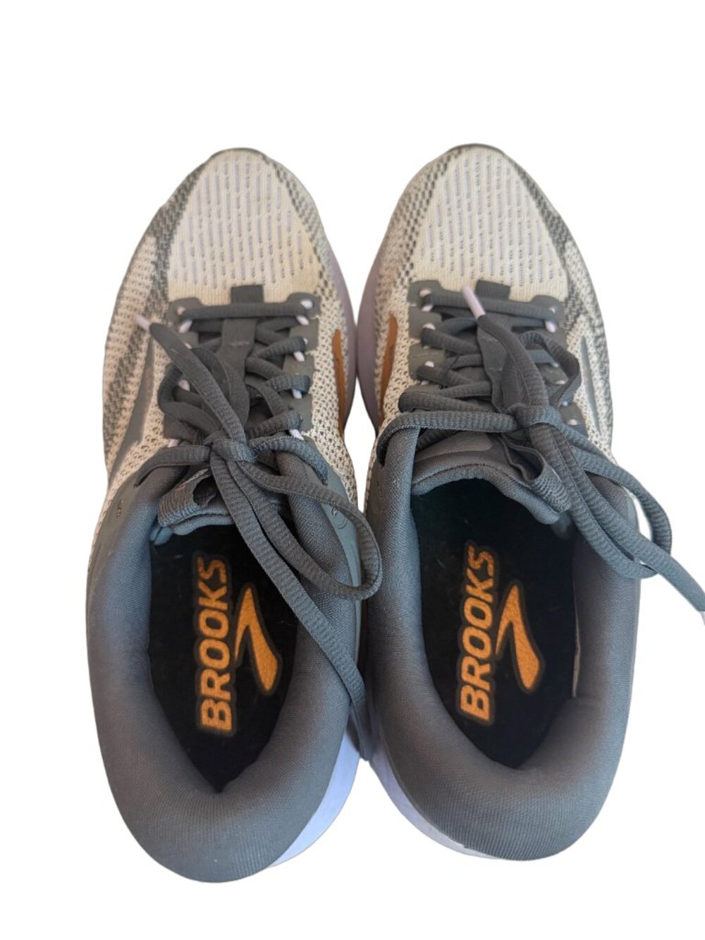 Brooks Grey Knit Running Shoes Sneakers Revel 7 Athletic Lace Size 8 Women's - Picture 5 of 13